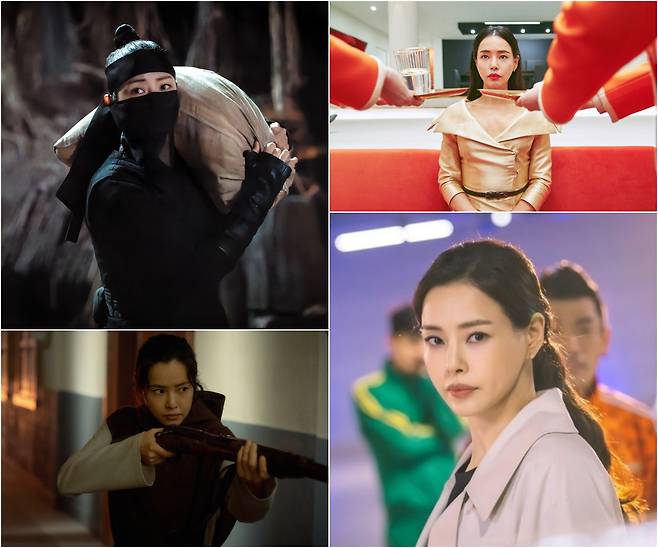 사진 = MBC '밤에 피는 꽃', 롯데엔터테인먼트, CJ ENM, SBS '원 더 우먼'