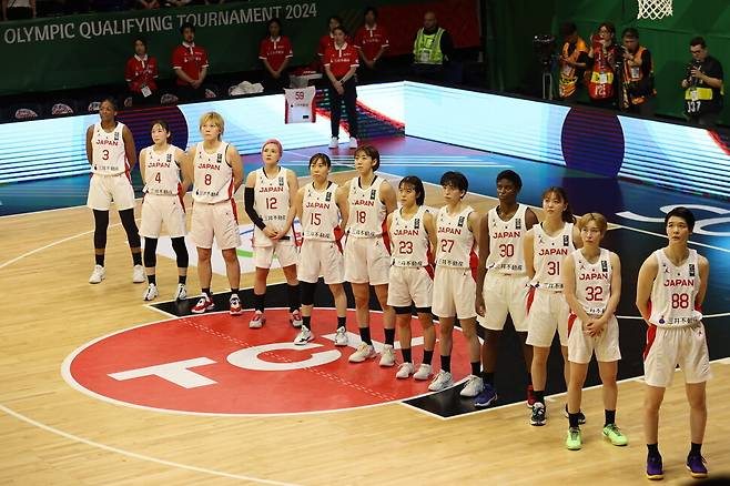 일본 여자농구 국가대표 선수들. 쇼프론/EPA 연합뉴스