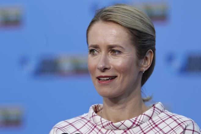 카야 칼라스 에스토니아 총리. [AP = 연합뉴스]