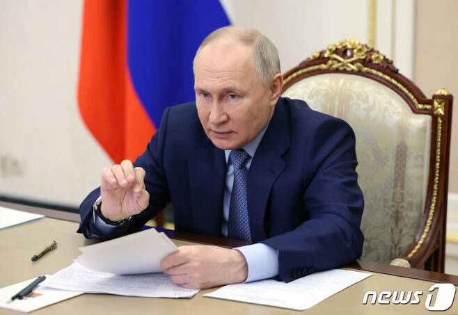 블라디미르 푸틴 러시아 대통령. 2024. 2.8 ⓒ 로이터=뉴스1 ⓒ News1 우동명 기자