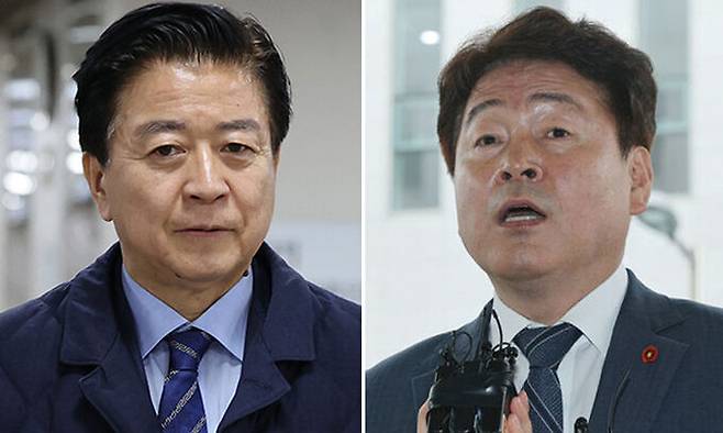노웅래 더불어민주당 의원(왼쪽), 기동민 의원