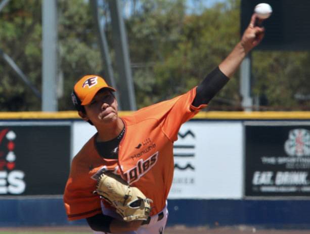 한화 이글스 신인 황준서가 청백전서 역투하고 있다. 사진제공=한화 이글스