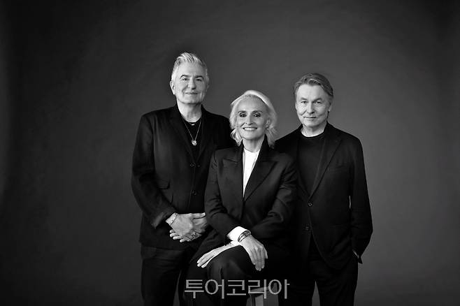 샌프란시스코 심포니 피아니스트 장 이브 티보데(Jean-Yves Thibaudet),까르띠에의 조향사 마틸드 로랑(Mathilde Laurent),지휘자 에사 페카 살로넨(Esa-Pekka Salonen) /사진-Mynxii-White