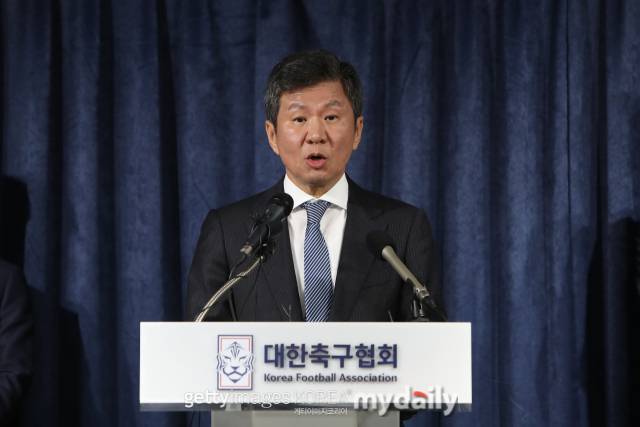 대한축구협회 정몽규 회장./게티이미지코리아