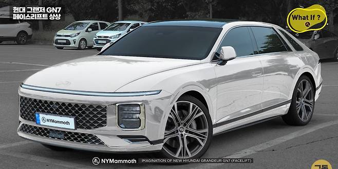 현대차 '그랜저 페이스리프트' 상상도 (출처 : 뉴욕맘모스)
