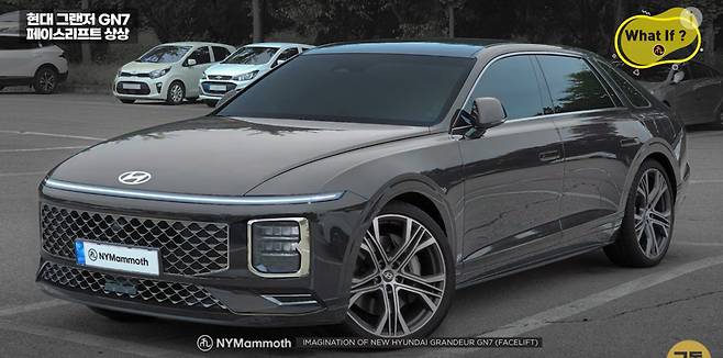 현대차 '그랜저 페이스리프트' 상상도 (출처 : 뉴욕맘모스)