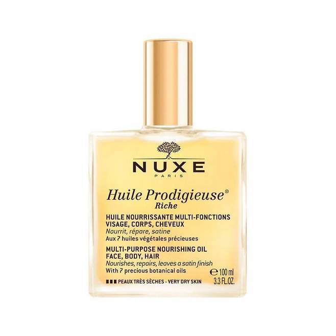 눅스 윌 프로디쥬스 멀티 리치 오일 - 동백, 마카다미아, 보리지, 아르간 등 7가지 식물성 오일이 강력한 보습 작용을 하고 상큼한 오렌지 블로섬 향으로 시작해 따스한 바닐라가 남는다. 100mL 5만6천원