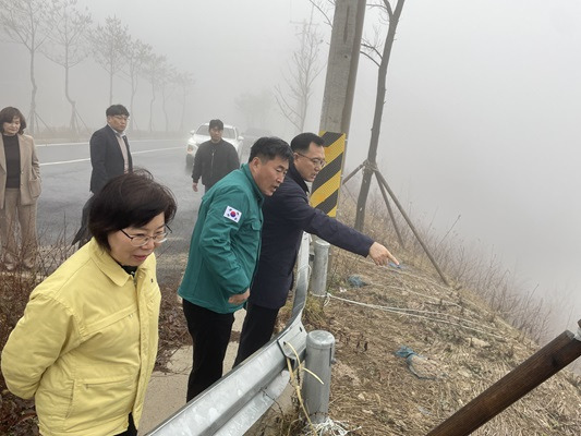 ▲김철태 부군수 주요 현안 사업 현장점검ⓒ고창군