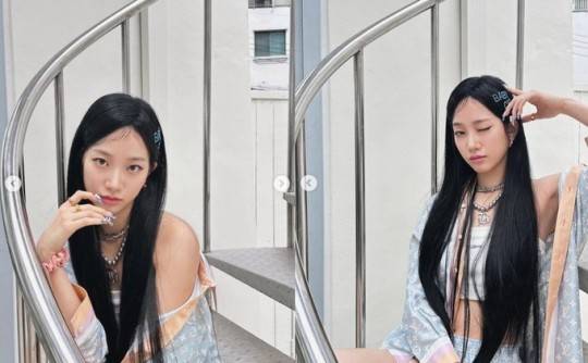 사진: 르세라핌 카즈하 (출처: 카즈하 SNS)