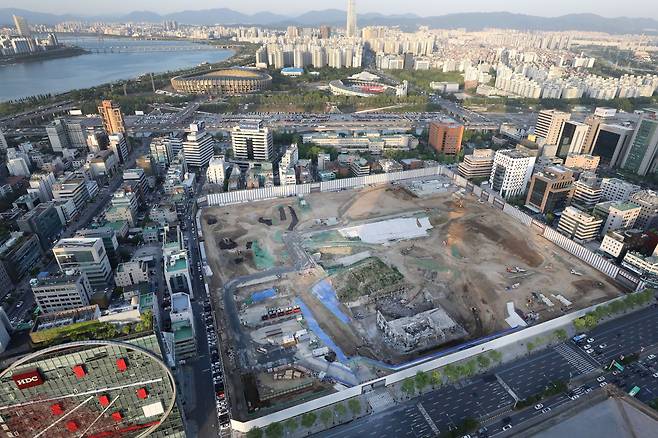 서울 강남구 삼성동 현대차 신사옥 건립 부지 모습./뉴스1