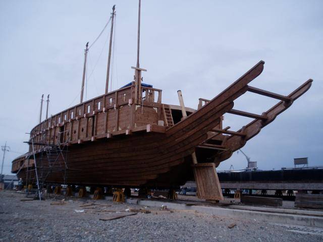 400여년 전 임진왜란 당시 조선 수군의 주력 전투선인 판옥선. 한국일보 DB