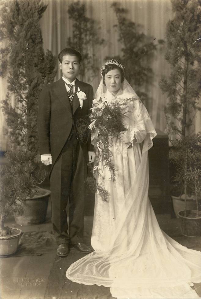 김수경과 이남재의 결혼식 사진. 푸른역사 제공