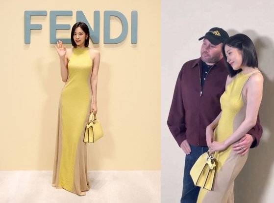 펜디 패션쇼에 참석한 안유진. 사진 펜디. 인터넷 캡처