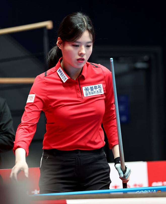 3년 7개월 만에 프로당구 LPBA 투어 8강에 오른 서한솔. 사진=PBA 사무국