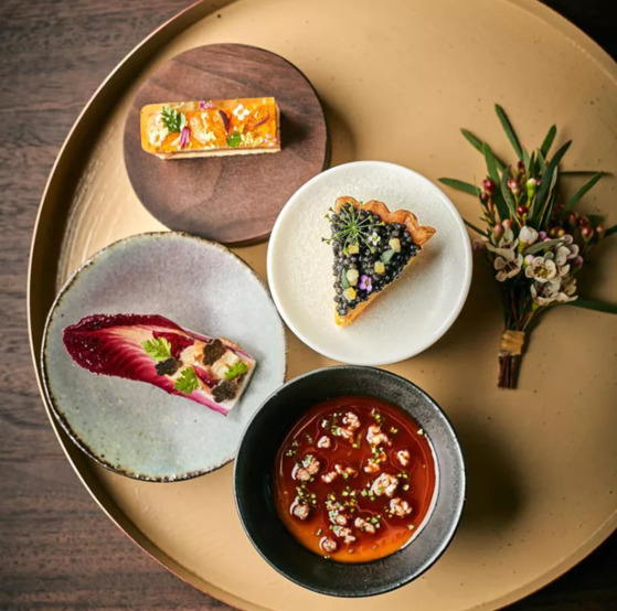 A dish from Seoul's contemporary diner Restaurant Allen, which moved up to Michelin Guide's two-star category during Thursday's 2024 list unveiling at Signiel Busan [SCREEN CAPTURE/ MICHELIN GUIDE]