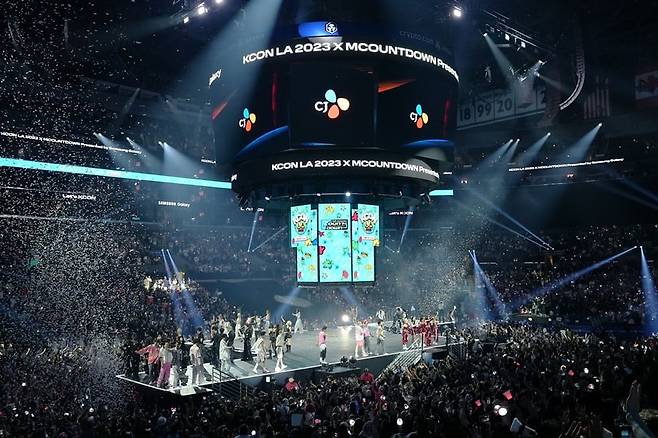 CJ ENM에서 주최하는 세계 최대규모의 K컬처 페스티벌 '케이콘(K-Con) 재팬 2023'. CJ 제공