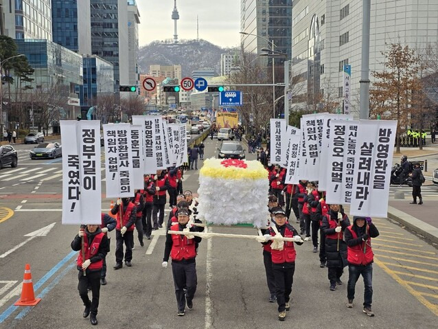 택시노동자 방영환씨의 영결식이 27일 열렸다. 공공운수노조 제공