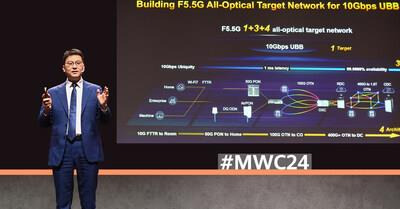 Bob Chen, President of Huawei Optical Business Product Line, launches three innovative products