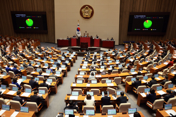 29일 국회 본회의 모습. 연합뉴스