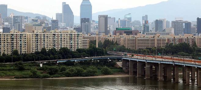 강남구 압구정동 현대아파트 전경 [김호영 기자]