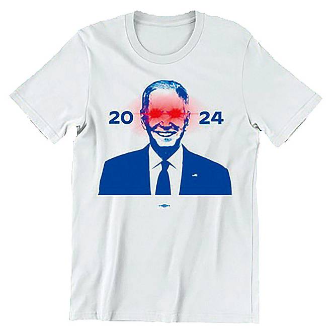바이든 대통령의 부캐 다크 브랜던을 그려 넣은 티셔츠. 바이든 빅토리 펀드 웹사이트 캡처