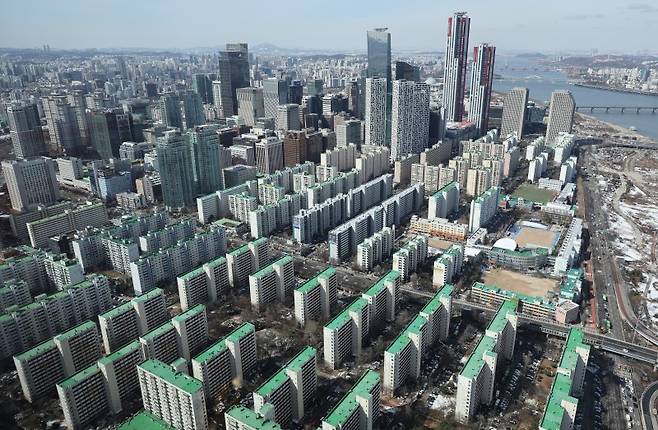 서울 여의도 일대 아파트 단지 모습.  뉴스1