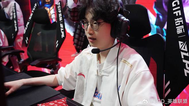 버돌 노태윤, 사진=라오간디 게이밍(LGD) 공식 웨이보