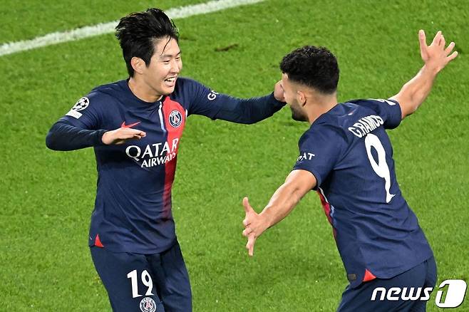 PSG 이강인(왼쪽). ⓒ AFP=뉴스1