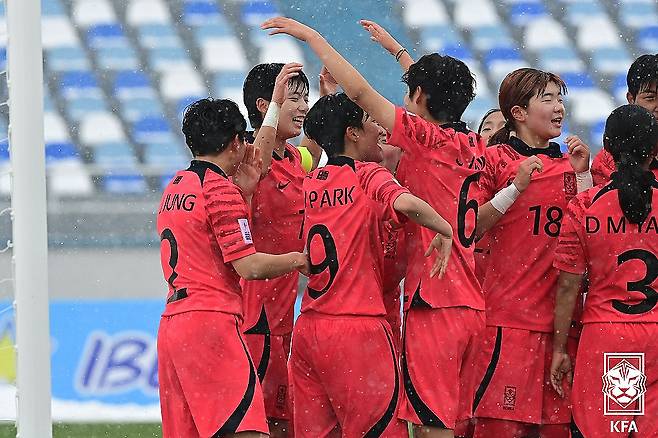 U-20 여자 축구 대표팀. (대한축구협회 제공)