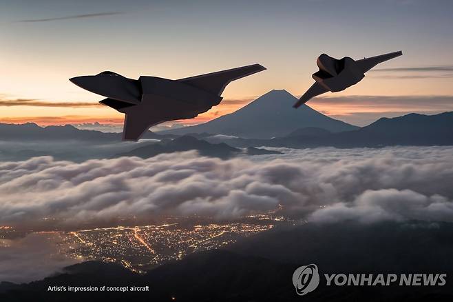 일본·영국·이탈리아가 공동 개발할 차세대 전투기 이미지 [EPA 연합뉴스 자료사진. 재판매 및 DB 금지]