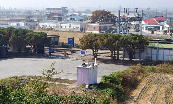 청주 외곽에 있는 충북선 청주공항역 모습. 프리랜서 김성태