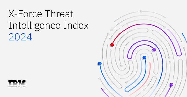 IBM의 '2024 엑스포스 위협 인텔리전스 인덱스 보고서' 표지. (사진=IBM 제공) *재판매 및 DB 금지