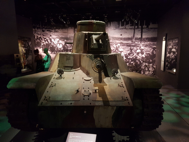▲싱가포르 진격에 사용된 일본군 전차 - 싱가포르 국립박물관 ⓒ박흥수