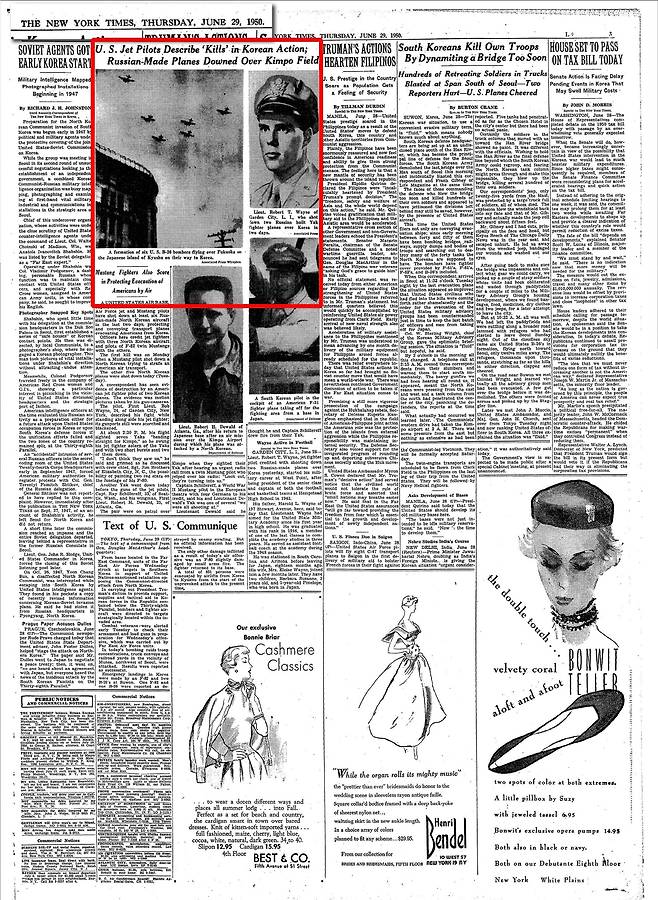 1950년 6월 29일 뉴욕 타임즈
