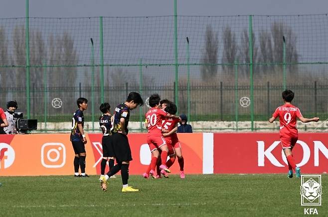 [서울=뉴시스] 한국 여자 축구 20세 이하(U-20) 대표팀. (사진=대한축구협회 제공) *재판매 및 DB 금지