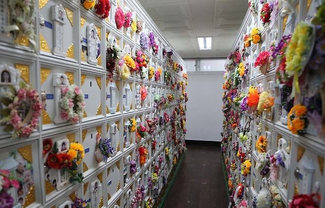 부산의 한 납골당./사진=연합뉴스