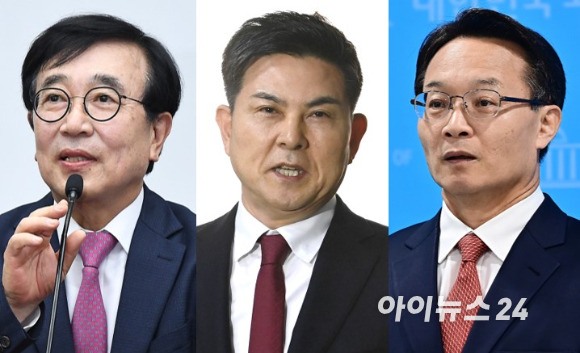 PK 험지 출마에 나선 (왼쪽부터) 서병수 의원(부산북갑), 김태호 의원(경남양산을), 조해진 의원(경남김해을) [사진=아이뉴스24 DB]