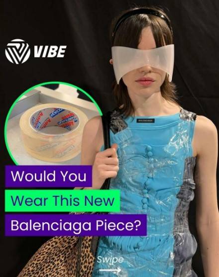 발렌시아가가 2024년 내놓은 투명 테이프 팔찌 [사진=인스타그램]