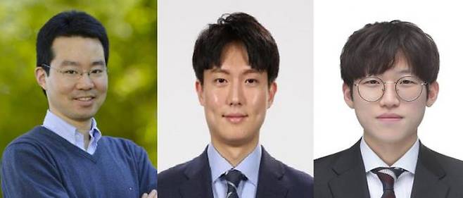 (왼쪽부터)황의종 교수, 황성현 박사과정, 김민수 박사과정(제1저자). KAIST