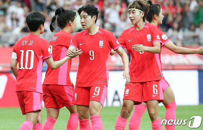 한국 여자축구 대표팀. /뉴스1 ⓒ News1 허경 기자