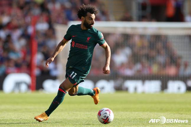 모하메드 살라의 경기 모습. /AFPBBNews=뉴스1