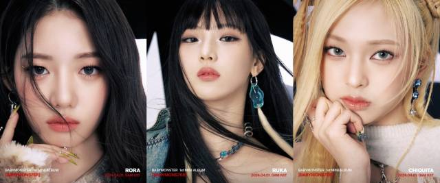 베이비몬스터 로라, 루사, 치키타 / 사진=YG엔터테인먼트
