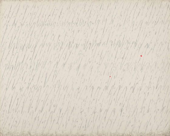 박서보의 시그너처 스타일 단색화 '묘법 No. 16-78-81'(1981) [국립현대미술관]
