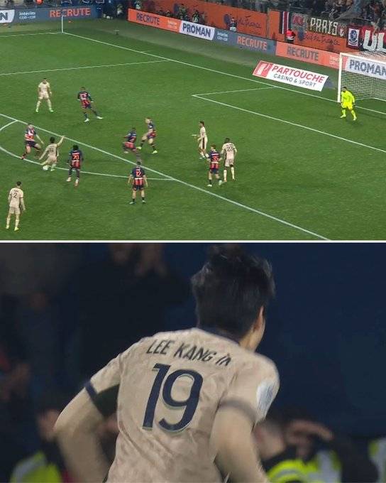 이강인은 18일(한국시간) 프랑스 몽펠리에 스타드 드 라 모송에서 열린 2023-24 프랑스 리그앙 26라운드 몽펠리에와 경기에 선발 출전해 70분 동안 그라운드를 누볐다. 3-2로 앞선 후반 53분 득점으로 5-2 승리에 힘을 더했다.