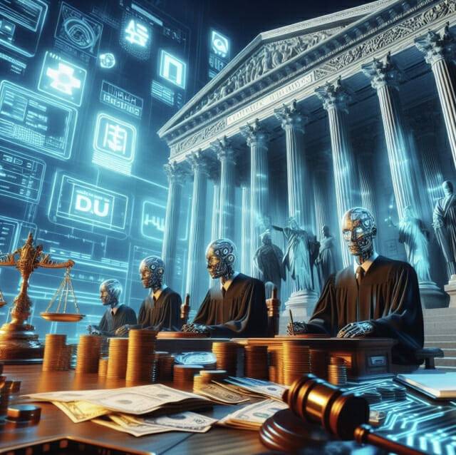 미국에서 인공지능(AI) 사용을 허위로 고지한 기업들이 철퇴를 맞았다. (사진=코파일럿 제작)