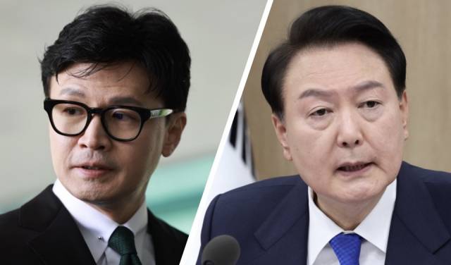 ▲한동훈 국민의힘 비상대책위원장과 윤석열 대통령(자료사진). ⓒ연합뉴스