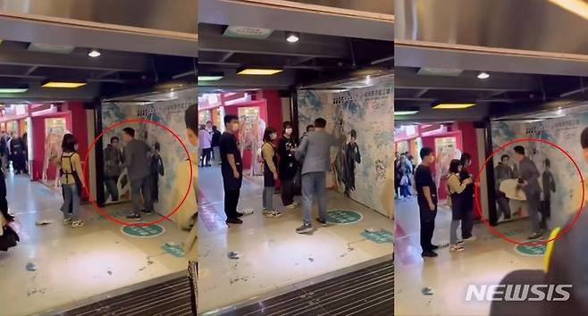 중국의 만화전시회에서 일본 애니메이션이 전시된 것에 분노한 남성이 소란을 피우고 기물을 파손하는 사건이 발생했다. 정작 이 남성이 분노를 표시한 작품은 일본 것이 아니라 중국 만화였다. 출처 : @是牧羊女 *재판매 및 DB 금지