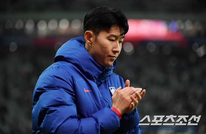 2026 FIFA 북중미 월드컵 아시아 2차 예선 대한민국과 태국의 경기가 열린 21일 서울월드컵경기장. 무승부를 기록한 대한민국 손흥민이 아쉬워하고 있다. 상암=박재만 기자 pjm@sportschosun.com/2024.03.21/