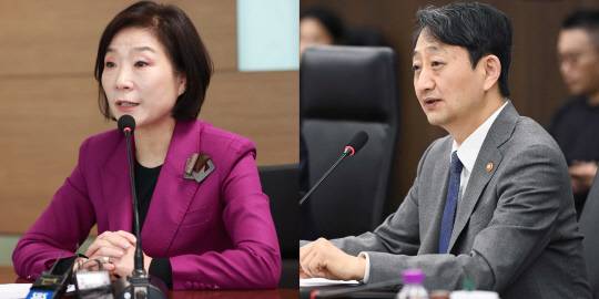 왼쪽부터 오영주 중소벤처기업부 장관, 안덕근 산업통상자원부 장관. [중기부, 산업부 제공]
