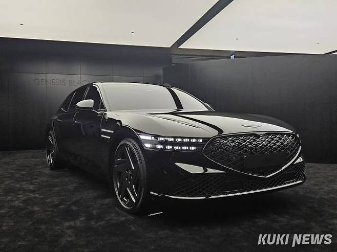 제네시스 G90 블랙. 사진=조은비 기자&nbsp;